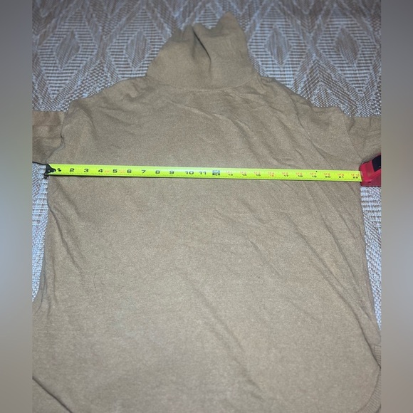 Treasure & Bond Comfy Tan Turtleneck Sweater,Pima Cotton,Classic,Everyday,Size M - Picture 5 of 9